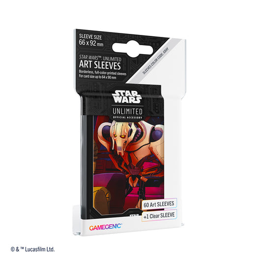 Star Wars Unlimited: Twighlight of the Republic, Art Sleeves Card General Grievous